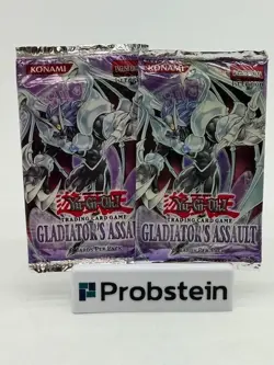 Lot of (2) Yu-Gi-Oh! Gladiator's Assault Booster Packs 1st Edition - Image 1