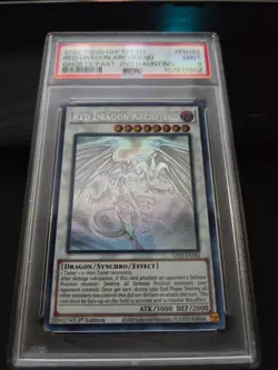2022 Yu-Gi-Oh! Red Dragon Archfiend Ghost Rare GFP2-EN182 1st Edition PSA 9 - Image 1