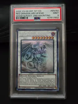 2022 Yu-Gi-Oh! Red Dragon Archfiend Ghost Rare GFP2-EN182 1st Edition PSA 9 - Image 2