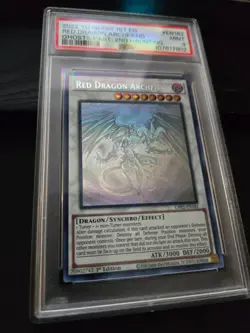 2022 Yu-Gi-Oh! Red Dragon Archfiend Ghost Rare GFP2-EN182 1st Edition PSA 9 - Image 3