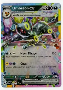 Pokemon TCG Umbreon EX 60/131 Double Rare Holo Card Prismatic Evolutions - Image 1