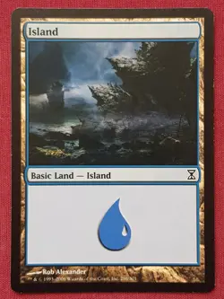 Magic The Gathering TIME SPIRAL ISLAND 286 land card MTG - Image 1