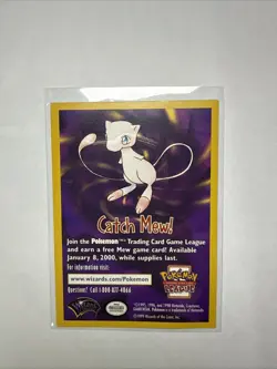 5x Pokemon TCG Catch Mew WOTC Promo Card 1999 RARE (LP) Original Owner - Image 3