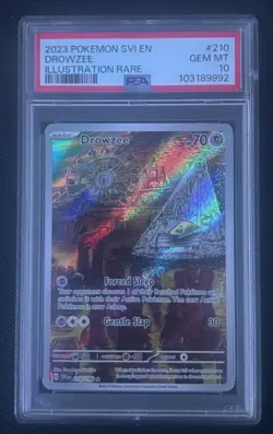 Drowzee Scarlet & Violet Base Set IR Holo Card 210/198 PSA 10 - Image 1