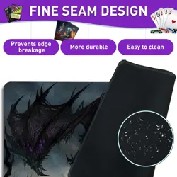 Dragon Playmat 24x14" Non-Slip Rubber MTG TCG Card Game with Storage Bag - Image 4