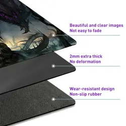 Dragon Playmat 24x14" Non-Slip Rubber MTG TCG Card Game with Storage Bag - Image 5