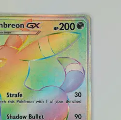 Umbreon GX 154/149 Rainbow Secret Rare 2017 Sun & Moon Base Set Pokemon Card LP - Image 3