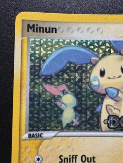 Minun 41/107 EX Deoxys Pokemon Card Reverse Holo Foil Rare Near Mint - Image 3