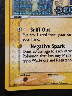 Minun 41/107 EX Deoxys Pokemon Card Reverse Holo Foil Rare Near Mint - Image 5