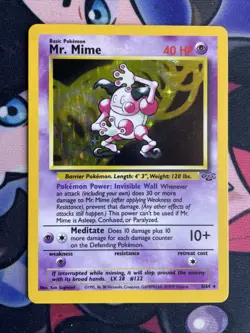 Mr. Mime 6/64 Holo Card Jungle Set 1999 Pokemon WOTC LP NM - Image 1