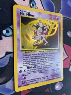 Mr. Mime 6/64 Holo Card Jungle Set 1999 Pokemon WOTC LP NM - Image 2