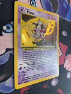 Mr. Mime 6/64 Holo Card Jungle Set 1999 Pokemon WOTC LP NM - Image 3