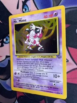 Mr. Mime 6/64 Holo Card Jungle Set 1999 Pokemon WOTC LP NM - Image 4