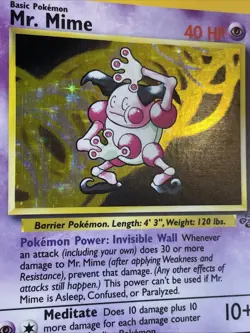 Mr. Mime 6/64 Holo Card Jungle Set 1999 Pokemon WOTC LP NM - Image 5