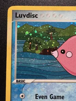 Luvdisc 7/100 EX Crystal Guardians Pokemon Card Holo Foil Rare Swirl LP - Image 3