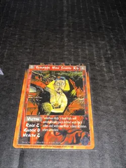 SUBURBAN HIGH SCHOOL KID : RAGE LEGACY CCG card, Werewolf White Wolf TCG, Victim - Image 2