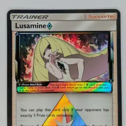 Lusamine 182/214 Holo Rare NM Prism Star Lost Thunder Pokemon Card - Image 2