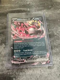 Fezandipiti EX Pokemon Card 210 HP Trading Card World Championships 2024 - Image 1
