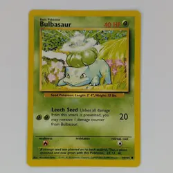 Bulbasaur 44/102 Base Set Common Pokemon Card TCG WOTC Near Mint - Image 1