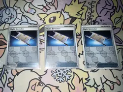 Shrouded Fable Reverse Holo - Night Stretcher x3 61/64 Near Mint Pokemon Card - Image 1