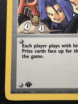 1st Edition Here Comes Team Rocket 71/82 Team Rocket Pokemon Card Rare Near Mint - Image 5