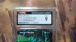 MTG Nature's Rhythm #349 Foil Borderless Tarkir Dragonstorm CGC 9 Mint - Image 2