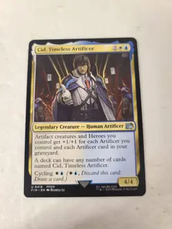 Mtg Final Fantasy Cid, Timeless Artificer #0418 Uncommon - Image 1