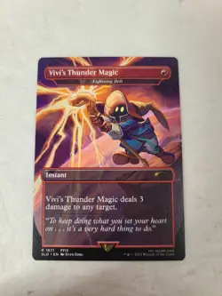 1x Vivi's Thunder Magic - Lightning Bolt, Secret Lair Final Fantasy Magic MTG NM - Image 1
