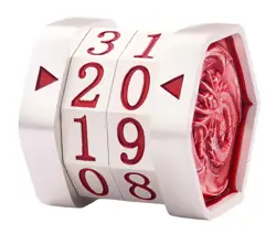 Metal MTG Life Counter Wheel Dragon Dial TTRPG Tabletop Game Gift Pearl Silver - Image 1