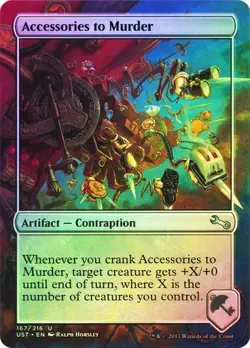 Accessories to Murder - FOIL - Unstable - Magic The Gathering - MTG - Image 1
