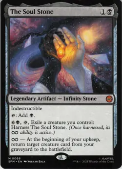 The Soul Stone M Marvel's Spider-Man 66 NM Normal MTG - Image 1