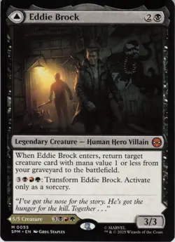 Eddie Brock M Marvel's Spider-Man 55 NM Normal MTG - Image 2