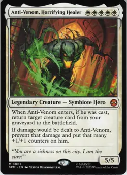 Anti-Venom, Horrifying Healer M Marvel's Spider-Man 1 NM Normal MTG - Image 1