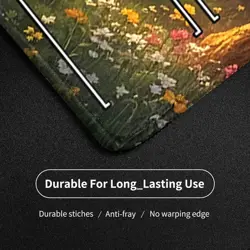 MTG Playmat Forest Stitched Edges TCG Landscape Rubber Base 24x14 Mousepad - Image 3