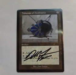 signed MTG Talisman of Dominance (Retro Frame) NM Nonfoil Secret Lair - Image 1
