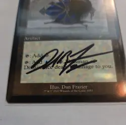 signed MTG Talisman of Dominance (Retro Frame) NM Nonfoil Secret Lair - Image 2