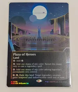 Plaza of Heroes (0078) (Borderless) Edge of Eternities: Stellar Sights Foil MTG - Image 1