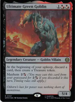 Ultimate Green Goblin R Marvel's Spider-Man 157 NM Foil MTG - Image 1