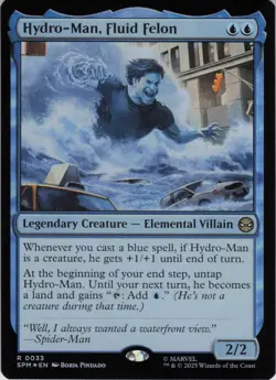 Hydro-Man, Fluid Felon R Marvel's Spider-Man 33 NM Foil MTG - Image 1