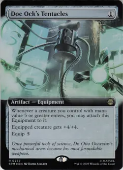 Doc Ock's Tentacles (Extended Art) R Marvel's Spider-Man 277 NM Foil MTG - Image 1