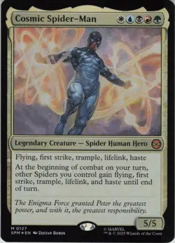 Cosmic Spider-Man M Marvel's Spider-Man 127 NM Foil MTG - Image 1