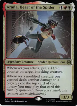 Arana, Heart of the Spider R Marvel's Spider-Man 123 NM Foil MTG - Image 1