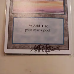 Signed Island (Purple) MP Revised Edition Artist Mark Poole 1994 WOTC MTG Magic! - Image 2