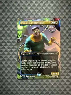 MTG Doc Ock, Evil Inventor #0024 Borderless R Marvel’s Spider-Man: EL (SPE) - Image 1