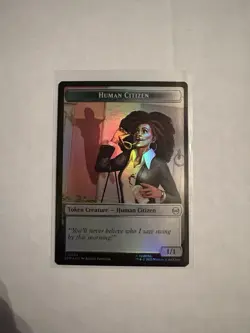 MTG - Spider-Man - T 0007 Treasure T 0004 Human Citizen DOUBLE SIDED - Image 2