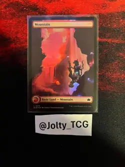 Mountain BLB Bloomburrow MTG 276 FOIL FULL ART BASIC LAND M/NM - Image 1