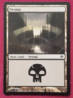 Magic The Gathering SHARDS OF ALARA SWAMP 238 land card MTG - Image 1