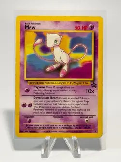 Mew 8 Black Star Promo WOTC Pokemon TCG 1999 HP - Image 1