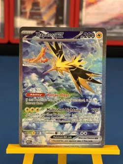 Pokemon Scarlet & Violet 151 Zapdos ex 202/165 SIR Holo Full Art NM/M - Image 1