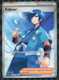 Falkner #251/193 Full Art Trainer Pokemon TCG English NM Paldea Evolved - Image 1